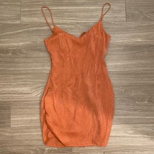 uo polka dot backless dress